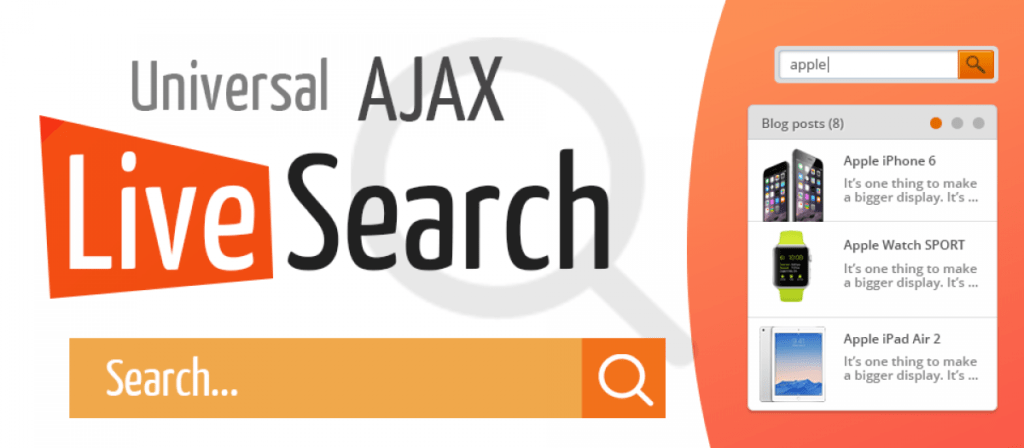Universal live ajax joomla search module