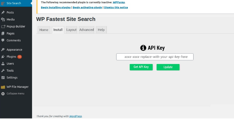 api key