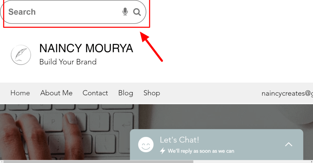 Get Expertrec Wix Search Bar Code Without Coding