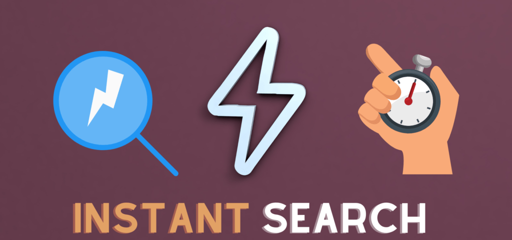 Expertrec Wix Search Code supports Instant Search