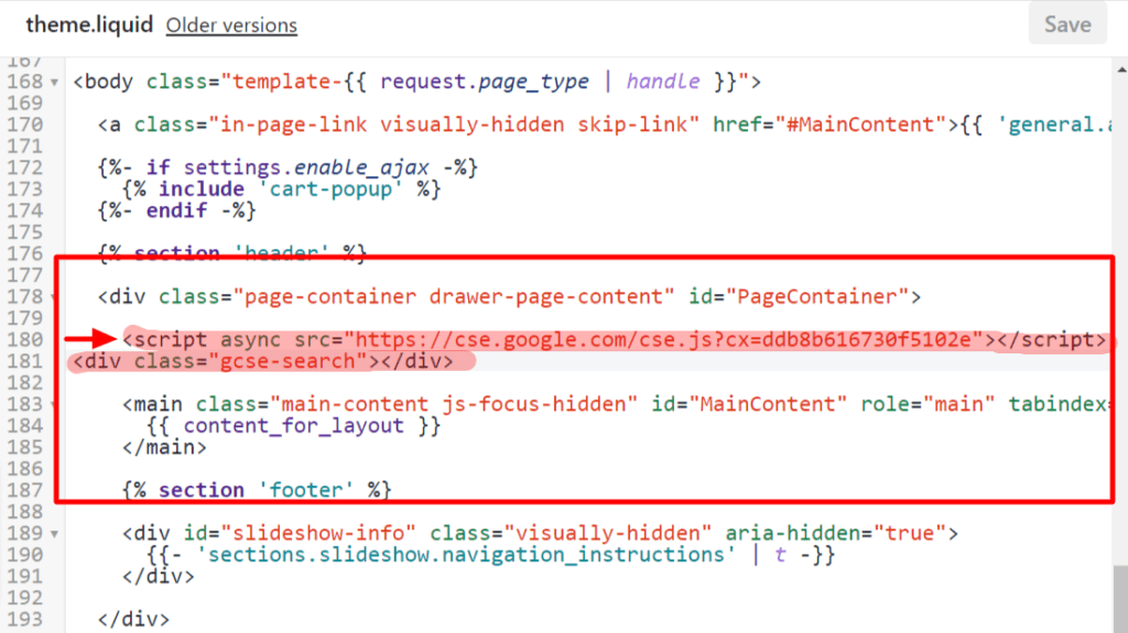 Adding GSS code to Shopify Store