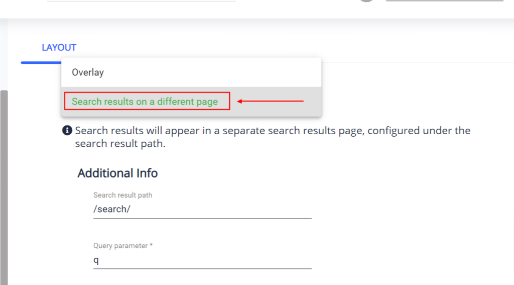 Expertrec search result of a different page