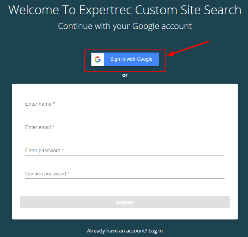 Sign in with Google Account