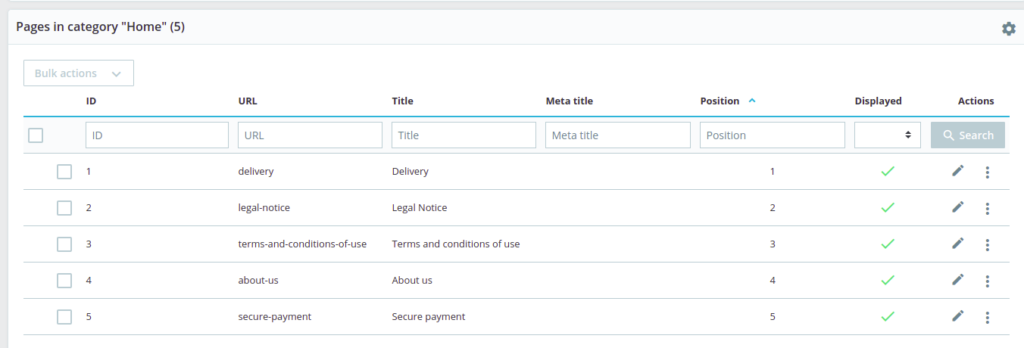 add a new page in prestashop