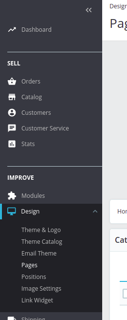 adding a new page in prestashop