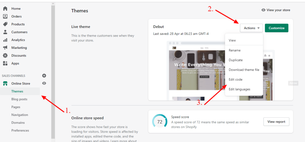 Descritive image of the steps 