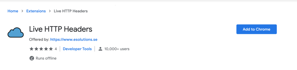 Live HTTP Headers chrome extension