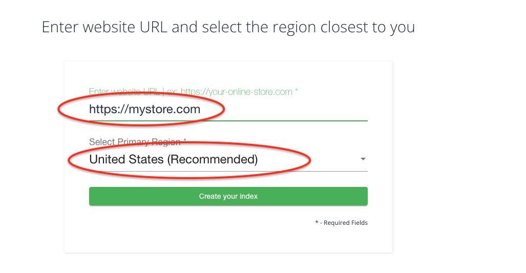 Add url and Choose Location