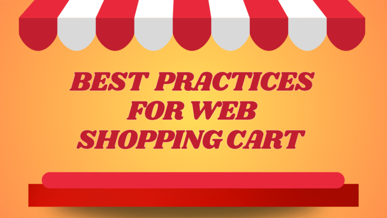 Best practices for web shopping cart