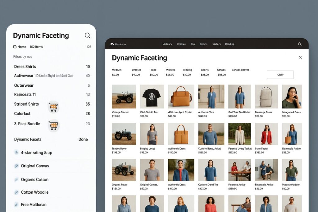 dynamic faceting and filters