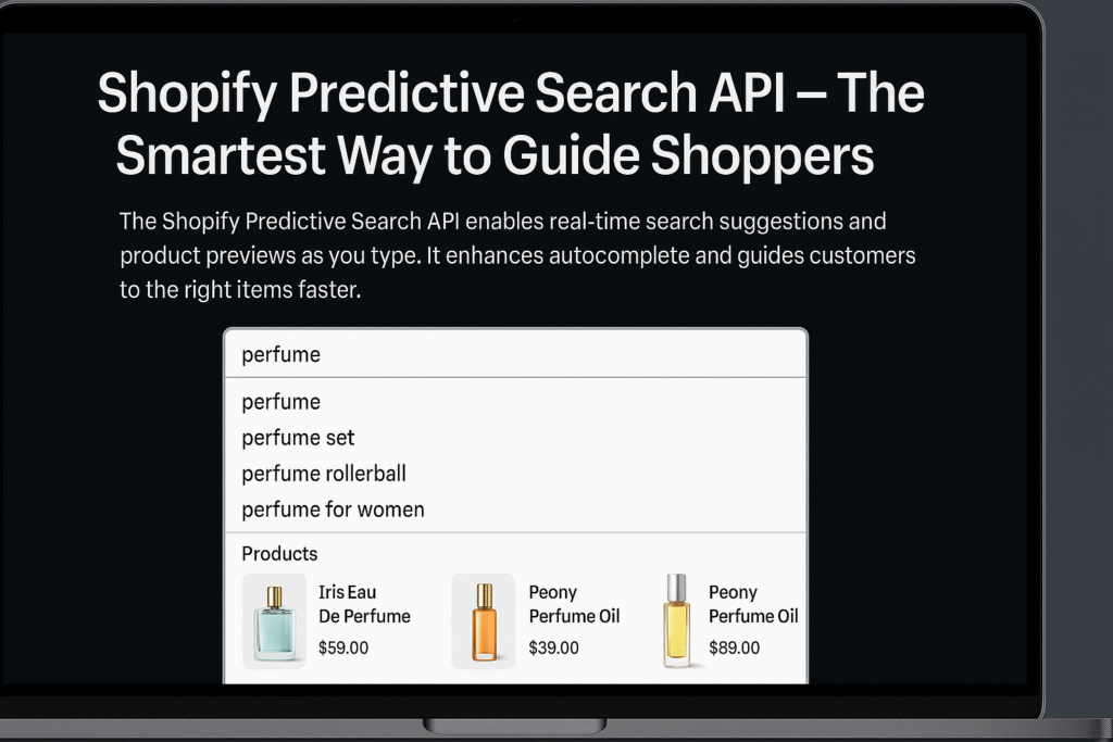 Shopify Predictive Search API