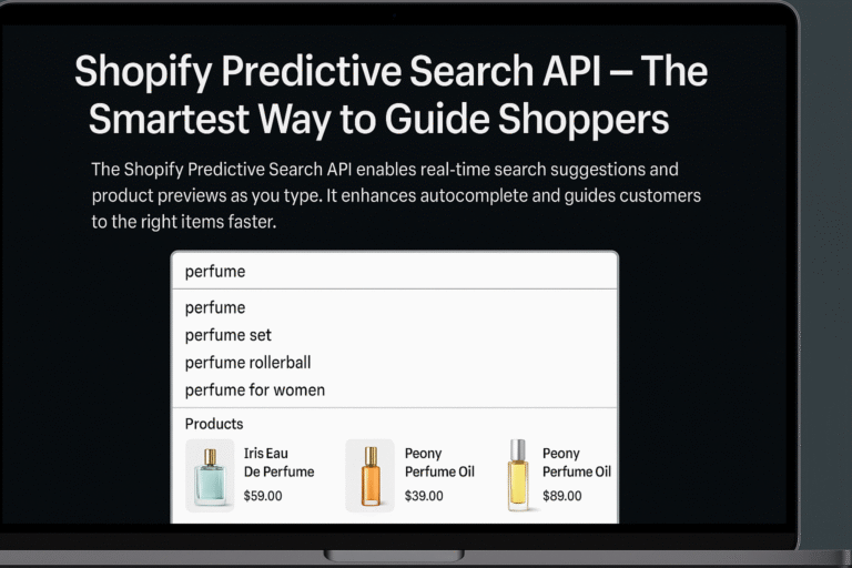 Shopify Predictive Search API