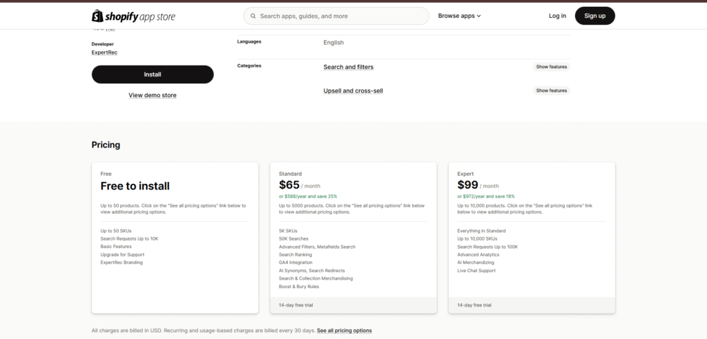 Expertrec Pricing Breakdown