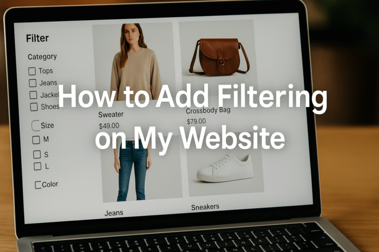 Filtering for Website