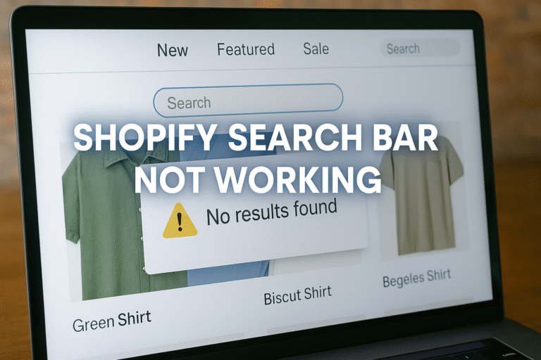 Shopify Search Bar not working